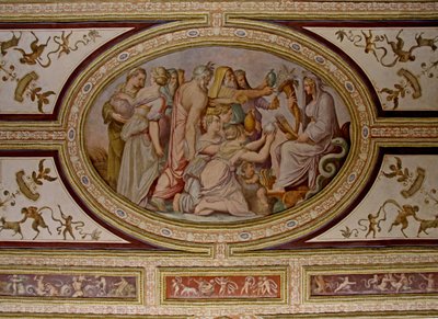 Myten om Ceres, detalj av Altoviti-taket, freskomaleri fra 1553 av Giorgio Vasari
