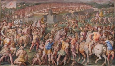 Stormingen av festningen Stampace i Pisa, 1568-1571 av Giorgio Vasari