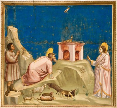 Italia, Padova, Angel annonserer til Joachim at han vil bli far av Giotto (c.1266 1337)