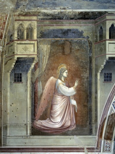 Die Verkündigung: Der Erzengel Gabriel, ca. 1305 von Giotto (c.1266-1337)