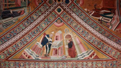 The Doctors of the Church: Saint Ambrose (fresco av Giotto (c.1266 1337)