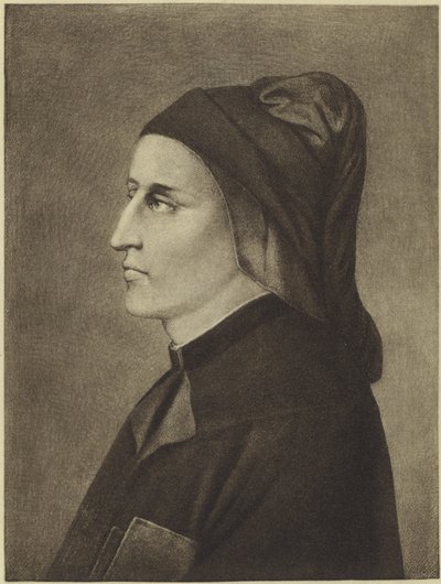 Dante Alighieri (fotogravyr) av Giotto di Bondone