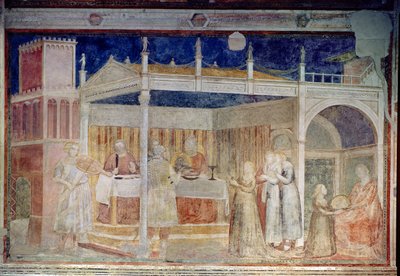Herodes' bankett, fra Peruzzi-kapellet av Giotto di Bondone