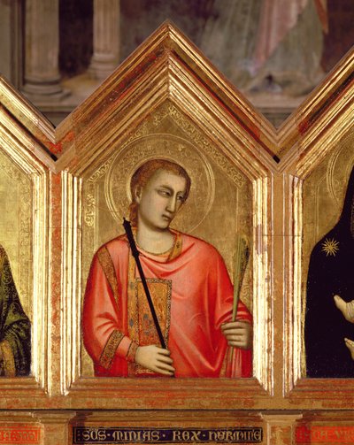 Helgen fra St. Reparata Polyptych detalj av 66557 panel se også 66558-66568 av Giotto di Bondone