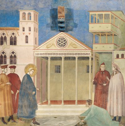 St. Francis hedret av en enkel mann, 1297-99 av Giotto di Bondone