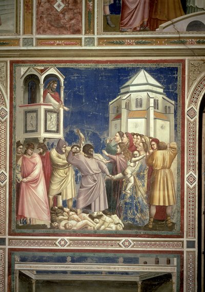Massakren på de uskyldige, ca. 1305 av Giotto di Bondone