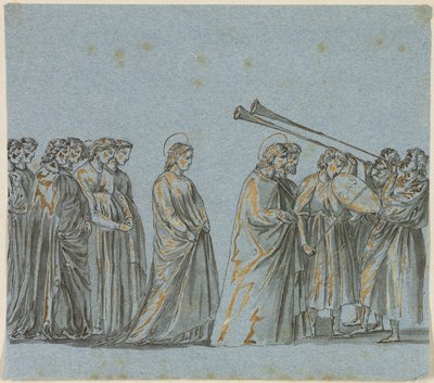 Bryllupsprosesjon av Maria og Josef av Giotto di Bondone