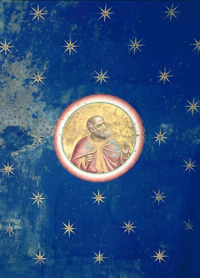 En profet, fra takhvelvet, ca. 1305 av Giotto di Bondone