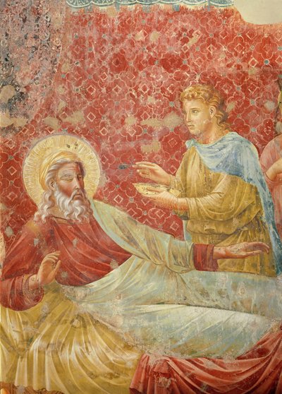 Isak avviser Esau, detalj av Isak og Esau, ca. 1288 (detalj av 350996) av Giotto di Bondone