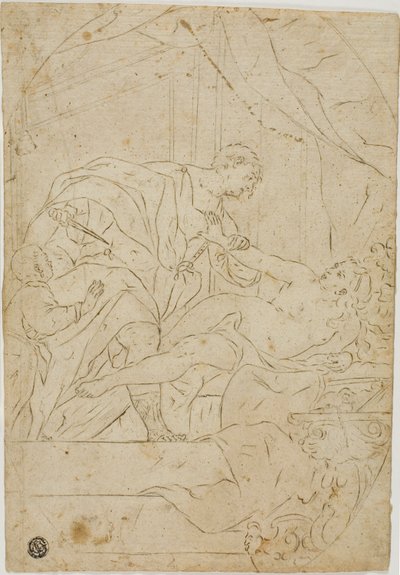 Voldtekten av Lucretia av Giovan Gioseffo dal Sole