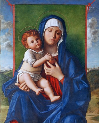 Jomfruen og barnet av Giovanni (workshop of) Bellini