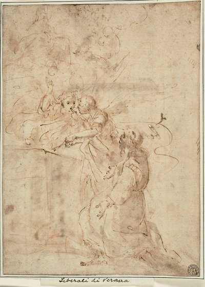 Visjon av Saint Francis of Assisi ved Portiuncula av Giovanni Andrea Donducci