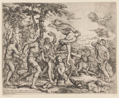 Bacchus møter Ariadne på Naxos av Giovanni Andrea Podesta