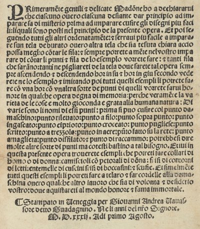 Prøve av Lauori ..., side 14 verso, 1. august 1532 av Giovanni Andrea Vavassore