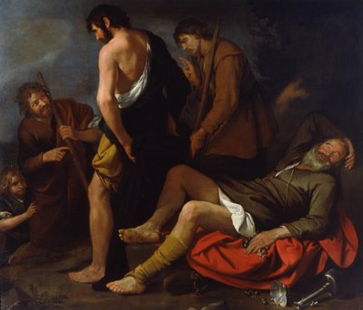 Noahs drukkenskap, 1630-1640 av Giovanni Andrea de Ferrari