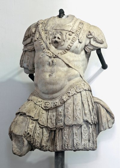 Marmorbyste av Andrea Doria (1466-1560), kondottiere og admiral av Genes. Skulptur av Giovanni Angelo Montorsoli (1507-1563) Genes, Palazzo Ducale av Giovanni Angelo Montorsoli