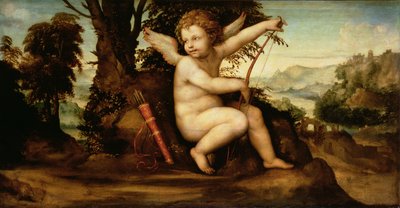 Amor i et landskap, ca. 1510 av Giovanni Antonio Bazzi Sodoma