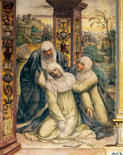 Ekstase til Saint Catherine of Siena (detalj) av Giovanni Antonio Bazzi Sodoma