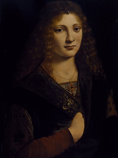 Portrett av en ung mann, muligens Girolamo Casio, ca. 1500 (olje på trepanel) av Giovanni Antonio Boltraffio