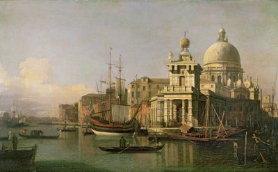 Utsikt over Dogana og Santa Maria della Salute av Giovanni Antonio Canal