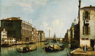 Canal Grande, Venezia, ser østover fra Campo S. Vio, av Giovanni Antonio Canal