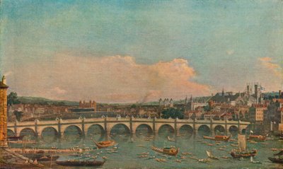 Westminster Bridge, c1746 av Giovanni Antonio Canal