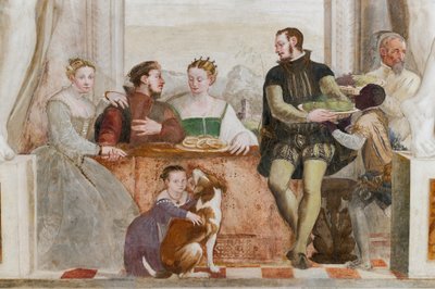The Banquet, Main Hall, ca. 1570 (fresco) av Giovanni Antonio Fasolo