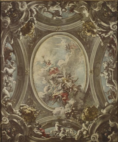 An Allegory of Dawn, 1736-37 av Giovanni Antonio Pellegrini