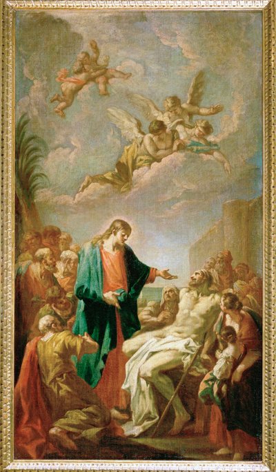 Kristus helbreder den lamme av Giovanni Antonio Pellegrini