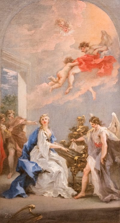 Den hellige Cecilia av Giovanni Antonio Pellegrini