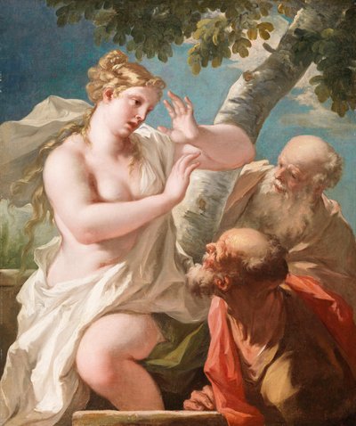 Susanna og de eldste av Giovanni Antonio Pellegrini