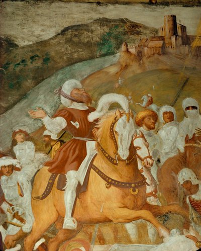 En ledsager av St. Paul skremt av lyset av Giovanni Antonio Pordenone