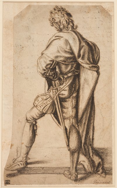 En mann stående, sett bakfra av Giovanni Antonio Pordenone