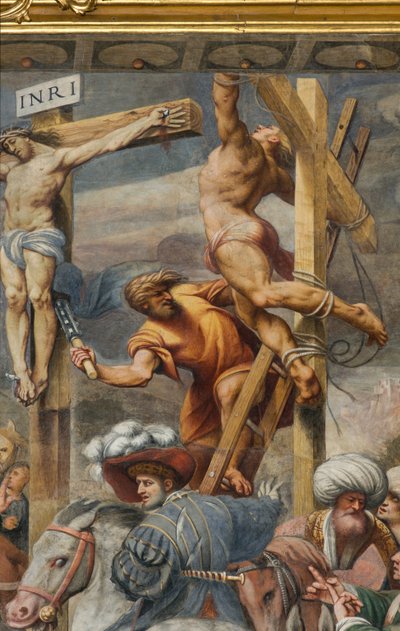 Counterfaccata, IL Pordenone, Crucifixion 1520-21, detalj av Giovanni Antonio Pordenone
