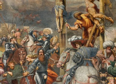 Counterfaccata, IL Pordenone, Crucifixion 1520-21, detalj av Giovanni Antonio Pordenone