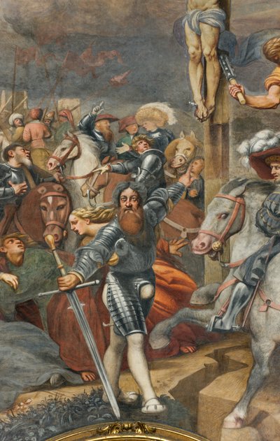 Counterfaccata, IL Pordenone, Crucifixion 1520-21, detalj av Giovanni Antonio Pordenone