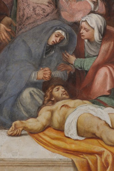 Counterfaccata, IL Pordenone, Deponering 1522, detalj av Giovanni Antonio Pordenone