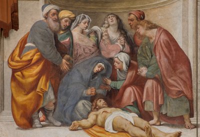 Counterfaccata, IL Pordenone, Deponering 1522, detalj av Giovanni Antonio Pordenone