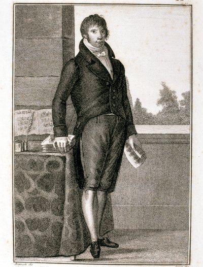 Portrett av Luigi Cherubini (radering) av Giovanni Antonio Sasso