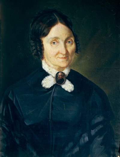 Portrett av Donna Tecla Antonini de Laska av Giovanni Baccarlino, olje på lerret, 47x63 cm av Giovanni Baccarlino