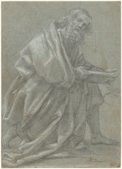 Studie for en knelende apostel av Giovanni Baglione