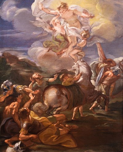 Paulus#39; omvendelse (olje på lerret) av Giovanni Battista (1639-1709) Gaulli