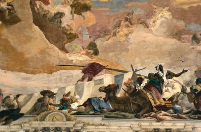 Allegori om Afrika. Fresco av Giovanni Battista Tiepolo (1696-1770) av Giovanni Battista Tiepolo