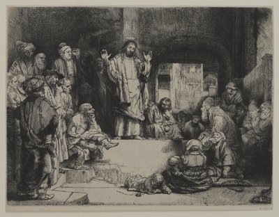 Christus predigt (La Petite tombe), ca. 1652 von Giovanni Battista Tiepolo