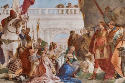 Kontinens av Alexander den store (detalj) av Giovanni Battista Tiepolo