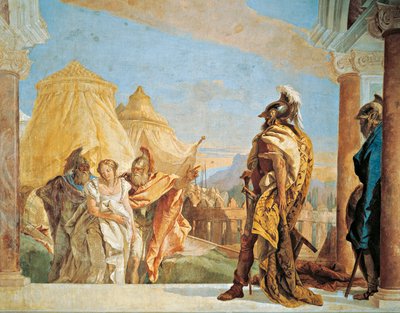 Eurybates og Talthybius fører Briseis til Agamemnon av Giovanni Battista Tiepolo