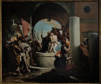 Kopi av The Crowning of Thorns, midten av 1700-tallet (olje på lerret) av Giovanni Battista (1696 1770) (workshop of) Tiepolo