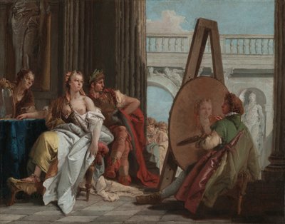 Alexander der Große und Campaspe im Atelier von Apelles, ca. 1740 von Giovanni Battista Tiepolo