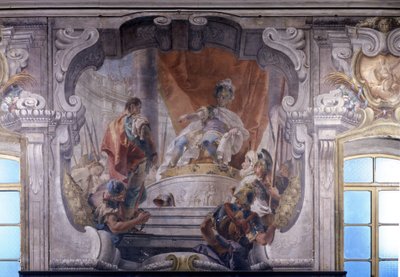 Hannibal (247 v. Chr. bis 183 v. Chr.) befiehlt die Freilassung eines Gefangenen. Fresko von Giambattista Tiepolo (1696 - 1770). Palazzo Dugnani in Mailand von Giovanni Battista Tiepolo
