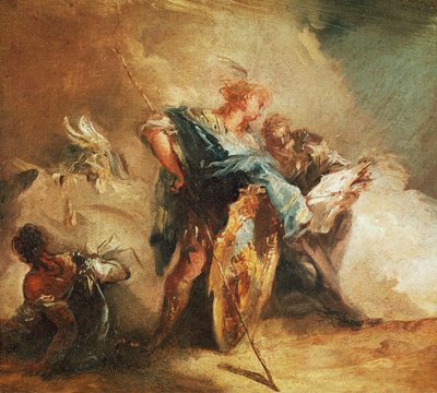 Minerva diktiert Gesetze von Giovanni Battista Tiepolo